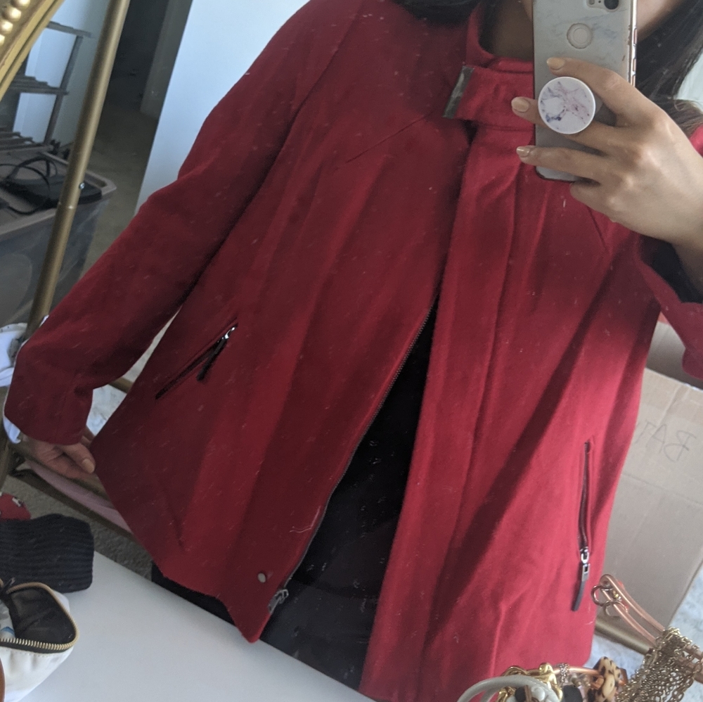 Mango Red Coat - Picture 4 of 7